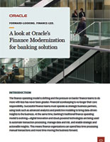A Look at Oracle’s Finance Modernization for Banking Solution
